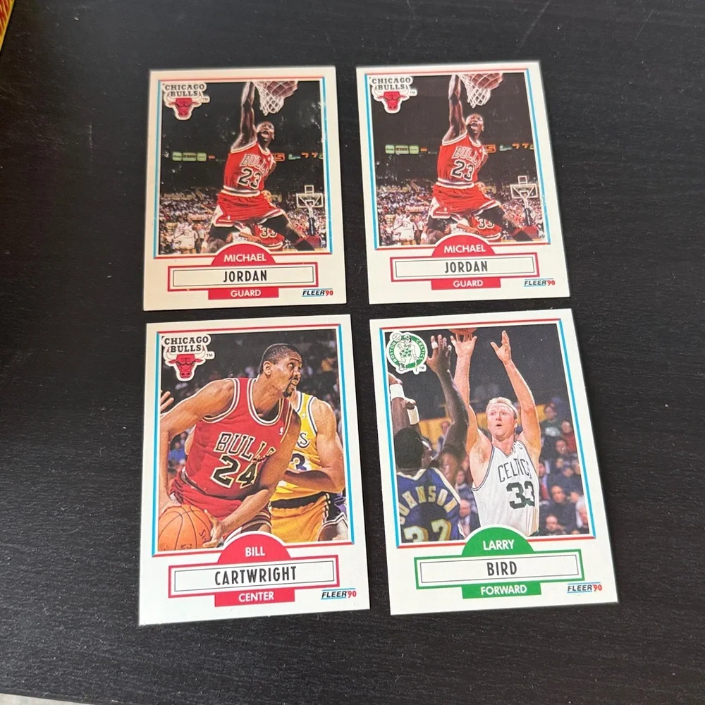 Fleer 1990 Basketball NBA Player Photo Cards Yellow Box Vintage - Picture 3 of 5